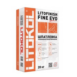 Шпатлевка Litokol LITOFINISH FINE EVO белая, 20 кг