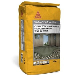 Ровнитель для пола Sikafloor-258 Screed Fiber, 25 кг